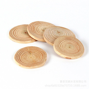 Base redonda de madera de pino para manualidades, accesorios para fotos, suministros para manualidades hechas a mano. - Product Image 2