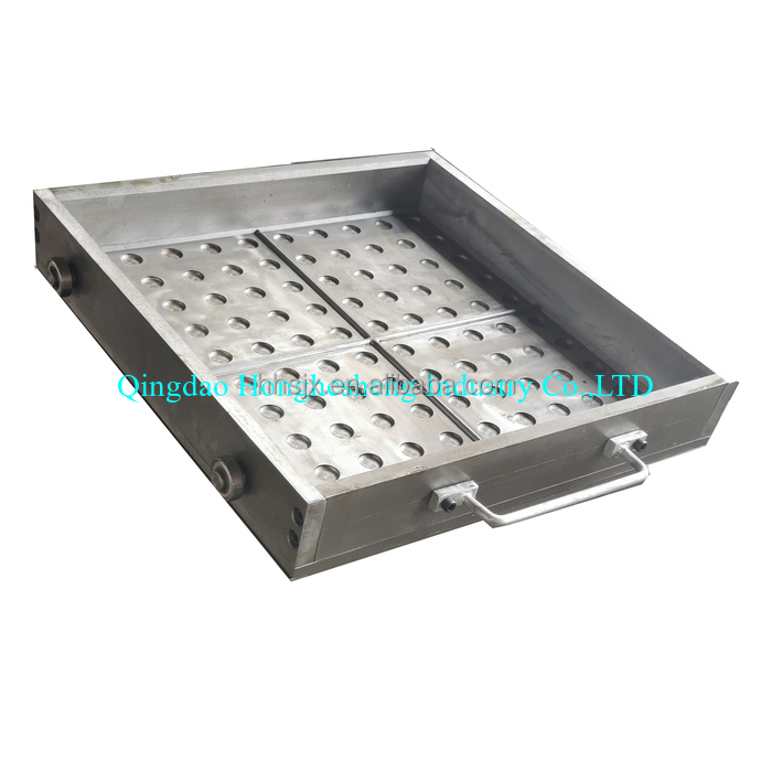 Cross Pattern Rubber Tile Heating Teflon Mold Interlocking Rubber Mat Mold
