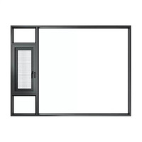 Ventana de Aluminio con Rotura de Puente Térmico Personalizada para Balcón y Sala de Estar, Reducción de Ruido e Impermeable, Diseño Minimalista