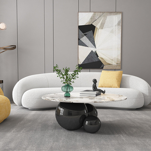 <span class=keywords><strong>Tavolino</strong></span> <span class=keywords><strong>Rotondo</strong></span> da Salotto ATUNUS Postmoderno Moderno di Lusso in Acciaio Inossidabile Oro Argento o Nero per Arredamento Hotel - Product Image 3