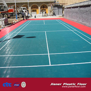 Revêtement de <span class=keywords><strong>sol</strong></span> en PP à emboîtement antidérapant, dalles de <span class=keywords><strong>sol</strong></span> pour terrain de badminton extérieur, revêtement de <span class=keywords><strong>sol</strong></span> sportif - Product Image 5