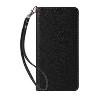 Étui portefeuille en cuir PU grain litchi avec porte-cartes, dragonne et béquille pour iPhone 17 Pro Max/17 Pro/17 Air/17E