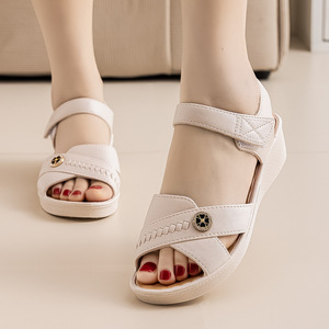 <span class=keywords><strong>Sandalias</strong></span> de moda para <span class=keywords><strong>mujer</strong></span>, estilo internet, con cuña, elegantes, transpirables, de verano, con punta abierta, estilo hada - Product Image 6