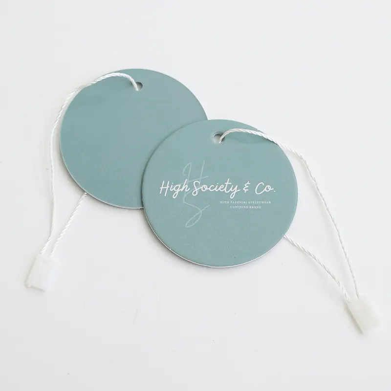 Custom Luxury Fashion Paper Clothing Hang Tags For Clothes Garment Printed Brand Logo Hanging Tags