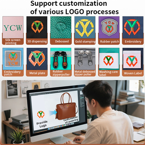 <span class=keywords><strong>Sac</strong></span> fourre-tout pour ordinateur portable 15,6 pouces en cuir PU personnalisé avec logo, multi-poches, grande capacité, <span class=keywords><strong>sac</strong></span> à <span class=keywords><strong>main</strong></span> professionnel pour <span class=keywords><strong>femme</strong></span> - Product Image 3