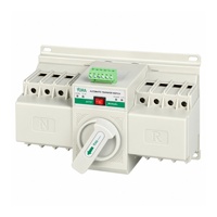 Saklar Pemindah Daya Ganda 2P 4P 63A 220V 400V Mini Otomatis dengan Indikator Terminal