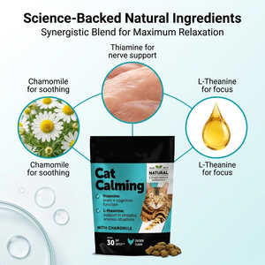 Golosinas Suaves con Relleno de Crema, L-Teanina y Manzanilla para Gatos, Alivio del Estrés, Sabor a Pollo, Golosinas Calmantes para Gatos, Alimento para Gatos - Product Image 3