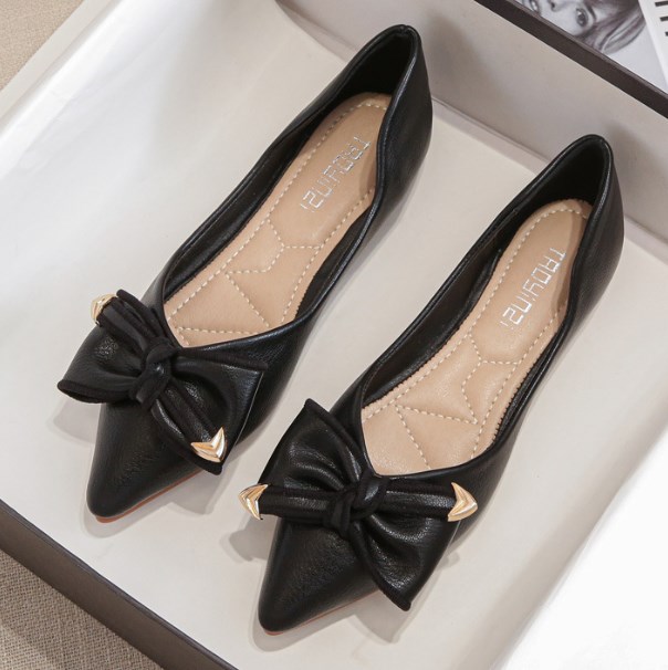 Casual Flat Female Shoes - up-4830r Slip-on Bowknot