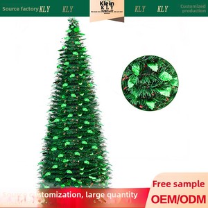 Nuevo Producto Transfronterizo: Árbol de Navidad Telescópico Verde de 15 Metros con Hojas de Ajenjo de PET y Diseño en Espiral - Product Image 2