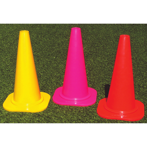 Cône d'entraînement Barret modèle 024, 40 cm, rouge, avec trou sur le dessus pour l'entraînement d'agilité et les équipements d'obstacles - Product Image 1
