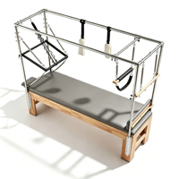 Machine de Pilates Cadillac en chêne durable avec accessoires complets pour la salle de sport et le studio de Pilates - Réglable, sûre et écologique