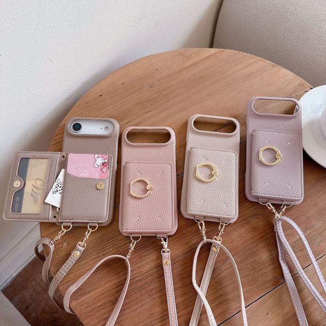 High-end Women's Card case Crossbody Suitable for IPhone16 Phone case Apple 15pro Max/13/14 Leather Phone case 17Promax 17Air
