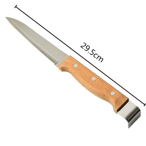 Cuchillo de Acero Inoxidable para Cortar Miel Pomelo, Herramienta de Apicultura con Gancho para Abrir Cuadros de Panal, Nuevo - Product Image 6