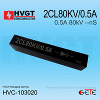 Ensemble redresseur en silicium haute tension HVGT 2CL80KV/0.5A 500mA 80KV pour alimentation électrique