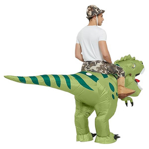 Unisex <strong>Inflatable</strong> Dinosaur <strong>Costume</strong> <strong>Riding</strong> T Rex Air Blow up Funny Fancy Dress Party Halloween <strong>Costume</strong> for Kids Adult - Product Image 3
