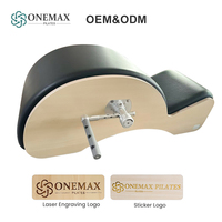 Correcteur de posture en bois d'érable blanc importé d'Amérique du Nord Onemax, rembourrage en cuir microfibre, pour studio de Pilates