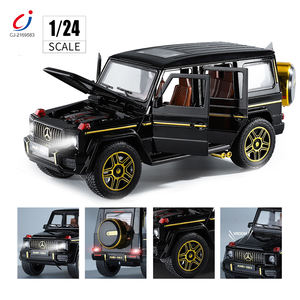 Chengji Die Gegoten Metalen Truck Legering Metaal Pull Back Auto 1:24 Simulatie Diecast Truck Speelgoedauto Open Deuren En Licht Geluid - Product Image 5