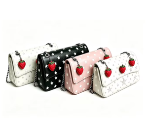 Sac à main en cuir véritable brillant pour femmes, sac à bandoulière de grande capacité avec bouton-pression, sac fourre-tout décontracté pour tous les jours - Product Image 1