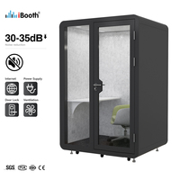 Pod de bureau moderne pour intérieur, pod de bureau à domicile personnalisé, espace de travail acoustique préfabriqué prêt à l'emploi, pour réunions, bureaux, bâtiments, hôpitaux