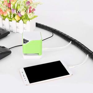 Organizzatore di cavi flessibile da 25 mm, 2 m, colore nero, ideale per mantenere i cavi ordinati e protetti in casa e in ufficio. - Product Image 3