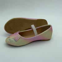 Nouvelles Chaussures Décontractées pour Bébé Fille, Style 2023, Vente en Gros, Tendance Automne-Printemps-Été, Ballerines Souples à Bout Fermé avec Bande Élastique et Lumières