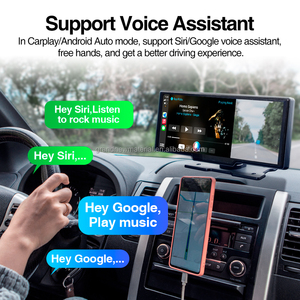 GRANDnavi 10.26 इंच दर्पण पानी का छींटा कैम वायरलेस Carplay Androidauto कार DVR कैमरा 4k पानी का छींटा कैम DVR - Product Image 2