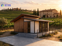 Kit de maison préfabriquée solaire autonome pour jardin, maison d'hôtes, studio ou unité secondaire (ADU)