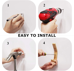 Crochet de manteau en <span class=keywords><strong>bois</strong></span> mural Vintage crochet unique support en <span class=keywords><strong>bois</strong></span> décoratif crochets en <span class=keywords><strong>bois</strong></span> pour clés suspendues - Product Image 4