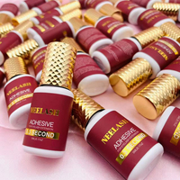 Colle pour extensions de cils à séchage rapide, résistante à l'eau et à l'huile, colle noire pour extensions de cils, adhésif pour extensions de cils imperméable en 0,5 seconde