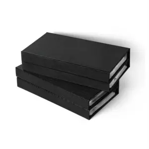 वॉच स्ट्रैप बैंड लेदर डिस्प्ले स्टोरेज केस पैकेजिंग कलेक्शन बॉक्स के लिए फैक्टरी लक्जरी कस्टम लोगो मल्टीपल स्लॉट फ़ोल्डर
