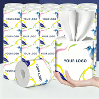 Groothandel 2-laags 3-laags 4-laags Wegwerp Toiletpapier van Maagdelijk Pulp, Spoelbaar, Sterk Absorberend, Zacht, Ecologisch Toiletpapier