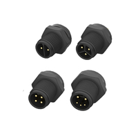 Échantillon gratuit 2 3 4 5 6 broches IP67 IP68 connecteur étanche M12 LED DC étanche 24V 12V LED connecteurs de lumières