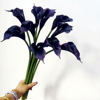 Arrangement de fleurs artificielles Calla Lily, fleurs artificielles pour accessoires de photographie de mariage, décoration de salon à domicile
