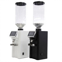 Macininno Moulin à café commercial entièrement automatique en acier inoxydable 400W avec grand écran tactile 84 mm pour les cafés