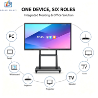 Tableau blanc interactif LCD 55 65 75 85 98 pouces 4K double OS pour salle de conférence et salle de classe