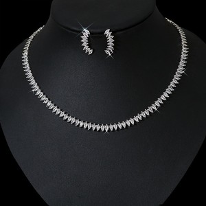 ชุดเครื่องประดับเจ้าสาวสุดหรูเครื่องประดับสำหรับงานแต่งงานของเจ้าสาวชุดสร้อยคอต่างหูรูปทรงหยดน้ำสำหรับผู้หญิง N-<span class=keywords><strong>452</strong></span>ของขวัญ - Product Image 1