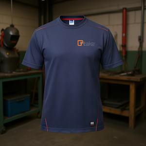 เสื้อยืดแขนสั้นสีน้ำเงิน XS ชุดทำงาน - Product Image 3