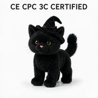 Jouets en peluche d'Halloween personnalisés OEM ODM, fantômes, citrouilles, chats noirs, sorcières, poupées en peluche en gros
