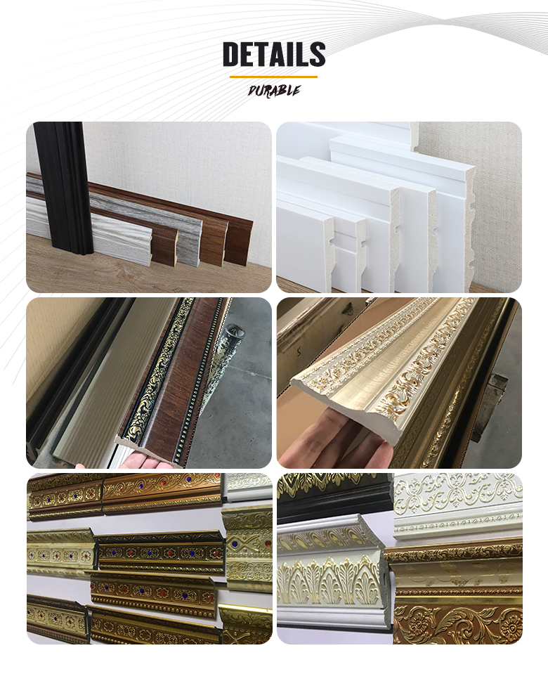Plastic Baseboard Skirting Board Cornice Moulding