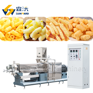 Machine de fabrication de snacks en anneau de maïs Machine d'extrudeuse de maïs soufflé Ligne de machines de traitement des aliments extrudés - Product Image 1