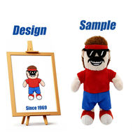Figurine en peluche homme aux cheveux bruns personnalisée de haute qualité à bas prix fabriquée par Shengye pour cadeau de remise de diplôme