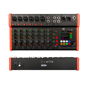Professionelles 8-Kanal-Audiomischpult mit USB OTG <span class=keywords><strong>DJ</strong></span>-Mischkonsole für Live-Bühne, <span class=keywords><strong>DJ</strong></span>-Bühne und Studioaufnahmen - Product Image 1