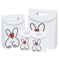 Sac en papier bolsa de papel Sac en papier imprimé Vente en gros Sac à provisions personnalisé lapin Sac cadeau alimentaire en papier kraft logo personnalisé