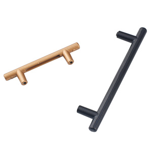 Furniture Handle Bar Cabinet Zinc Alloy Minimalist Durable Gold <b>Black</b> M2 515 B380 LS49901 - Product Image 5