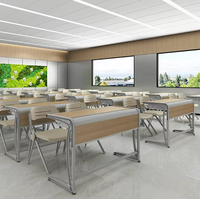 Bureau debout pliable en bois moderne pour les salles de formation de bureau, les conférences d'étudiants, l'utilisation scolaire