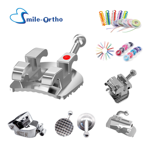 Staffe ortodontiche ortodontiche bretelle materiale dentale Meshbase 022 o 018 Slot Roth Mini staffe metalliche 345 gancio - Product Image 5