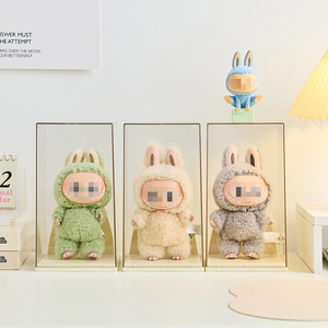 Bán Buôn Tùy Chỉnh Nhà Máy Trực Tiếp Hot Bán Vuông Stackable Búp Bê Lưu Trữ Tổ Chức Đồ Chơi Hình Hiển Thị Trường Hợp Cho Labubu - Product Image 2
