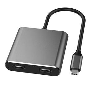 <span class=keywords><strong>Hub</strong></span> Type-C 2 en 1 vers <span class=keywords><strong>double</strong></span> HDTV 4K, station d'accueil à <span class=keywords><strong>double</strong></span> écran pour PC, ordinateur portable, accessoires Macbook - Product Image 4