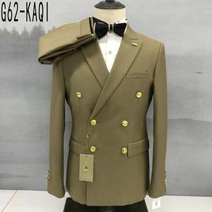 Costume d'affaires formel pour <span class=keywords><strong>homme</strong></span>, ensemble 2 pièces avec blazer noir à simple boutonnage et <span class=keywords><strong>pantalon</strong></span>, style coréen, vêtements de loisirs, tailles S-4XL EUR - Product Image 6