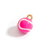 KAVNAR - Lote de Dijes de Chocolate en Acero Inoxidable 304, Bañados en Oro y Esmaltados, para Hacer Pulseras DIY para Niñas
